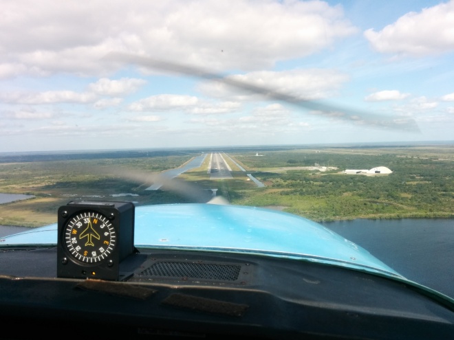 Approaching the Runway at the Kennedy Space Center